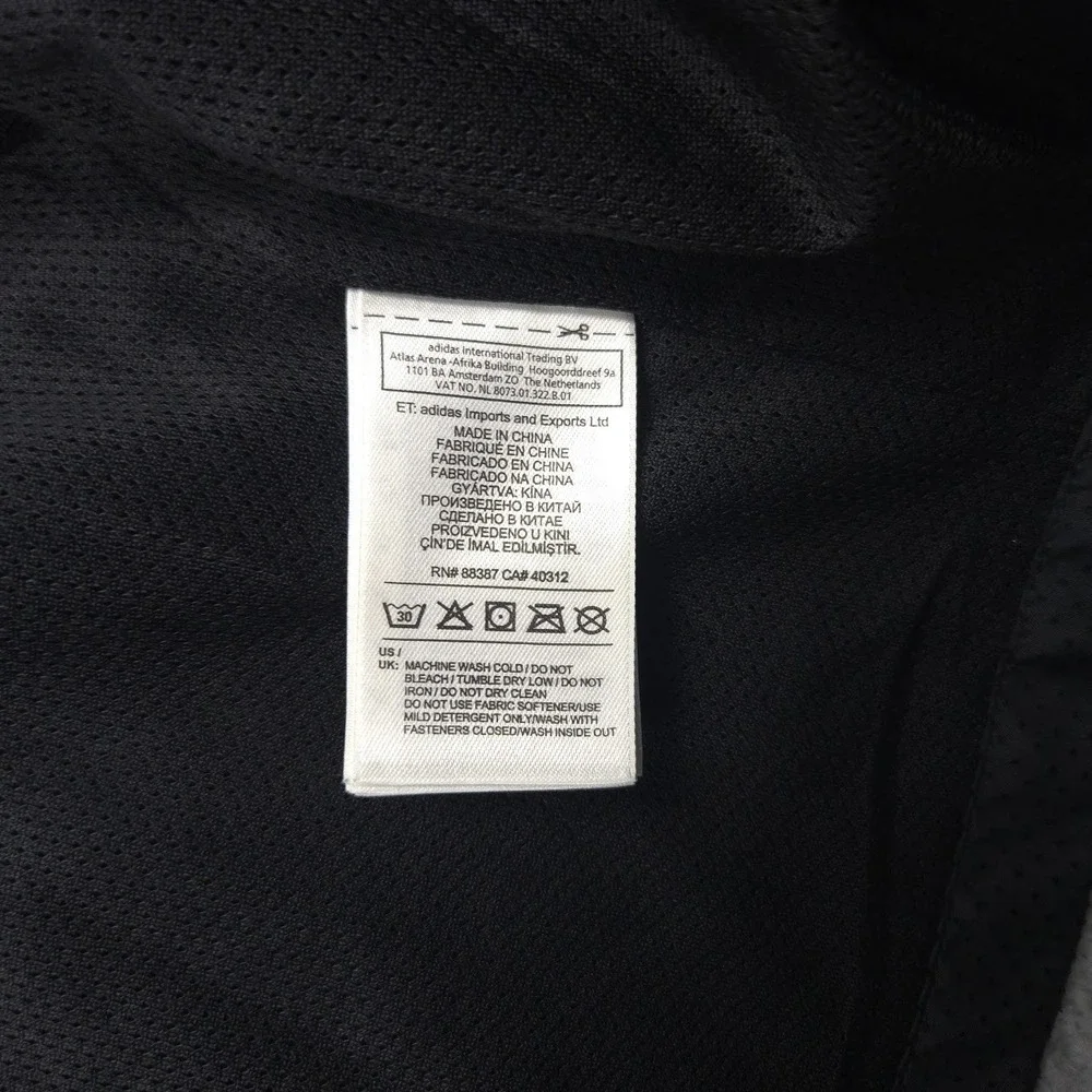 adidas James Harden CrazyX Sport Parka Men 2XL Black 3/4 Sleeve Hooded BP7171